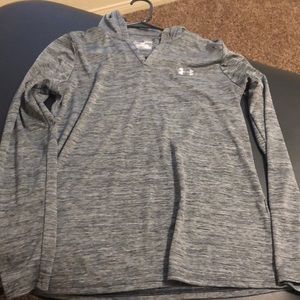 Under armour long sleeve with hood.